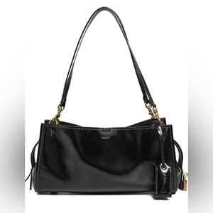 NWT Coach Rogue 34 black glazed leather
